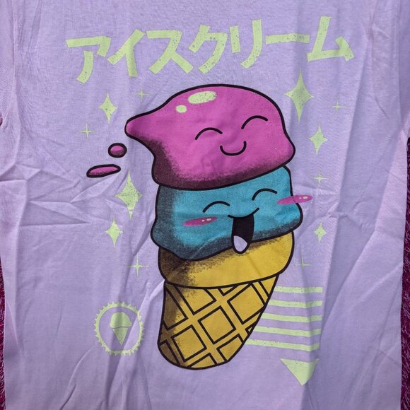 Threadless Kawaii Ice cream Graphic Design T-Shirt Small - Picture 2 of 4